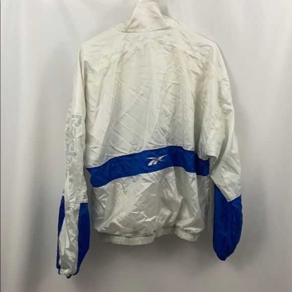 Reebok 90s Blue White Size Medium Track Jacket - Picture 13 of 14